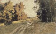 Levitan, Isaak Evening forest ways oil painting reproduction